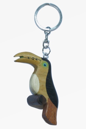 Wooden keychain toucan (6)
