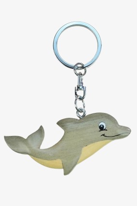 Wooden keychain dolphin (6)