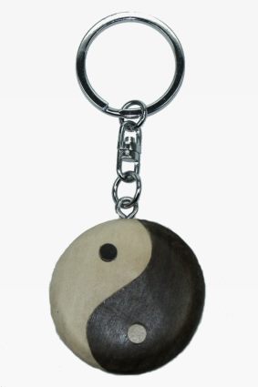 Wooden keychain yin and yang (6)