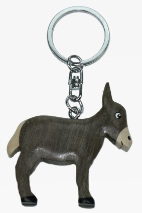 Wooden keychain donkey (6)