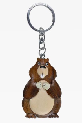 Wooden keychain marmot (6)