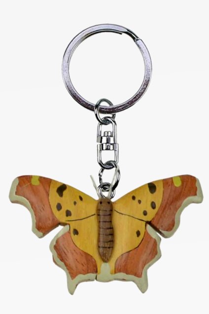 Wooden keychain butterfly (6)