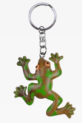 Wooden keychain tree frog (6)