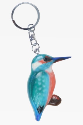 Wooden keychain kingfisher (6)