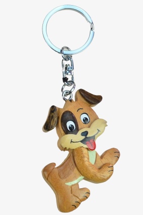 Wooden keychain puppy (6)
