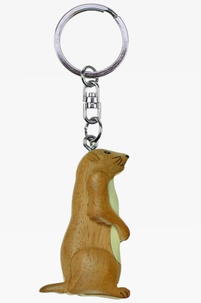 Wooden keychain prairie dog (6)
