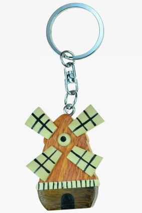 Wooden keychain windmill (6)