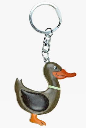 Wooden keychain duck (6)
