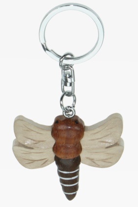 Wooden keychain dragonfly (6)