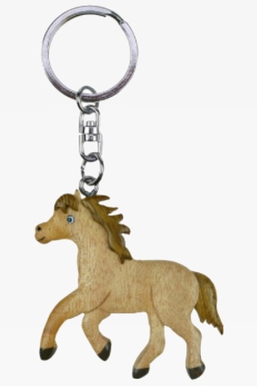 Wooden keychain foal (6)