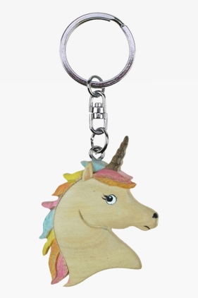 Wooden keychain unicorn (6)