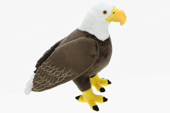 Plush mega bald eagle height 35 cm (3)