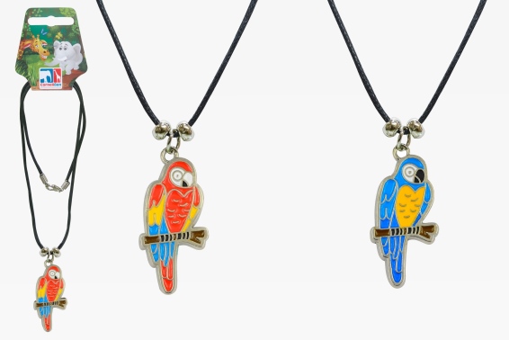 Parrot necklace 2 assorted (12)
