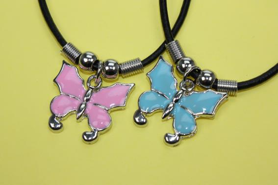 Butterfly necklace 2 assorted (12)