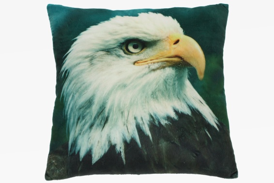 Plush cushion bald eagle design (3)