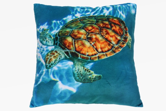 Plush cushion sea turtle design (3)