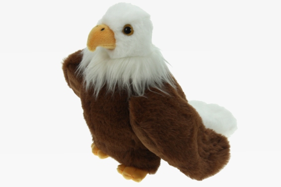 Plush bald eagle height 19 cm (6)